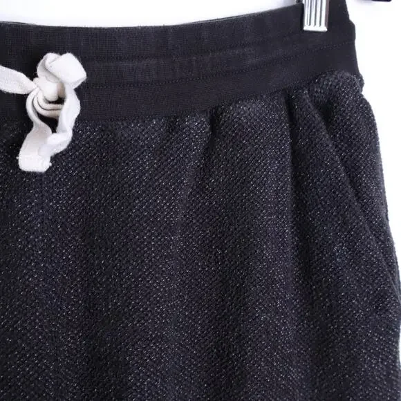 MARINE LAYER Textured Fleece Jogger Sweatpants Black Active Men's M